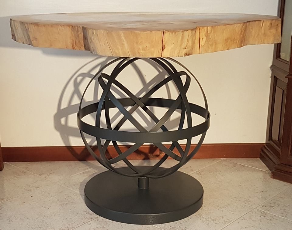 Tavolo in legno e vetro - Terra