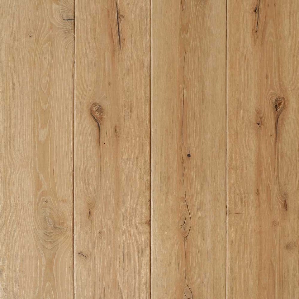 Reclaimed wood plank flooring