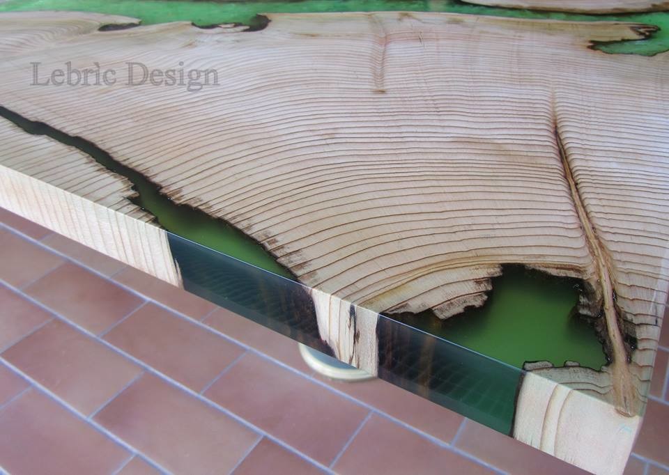 Tavolo in resina - Green Light