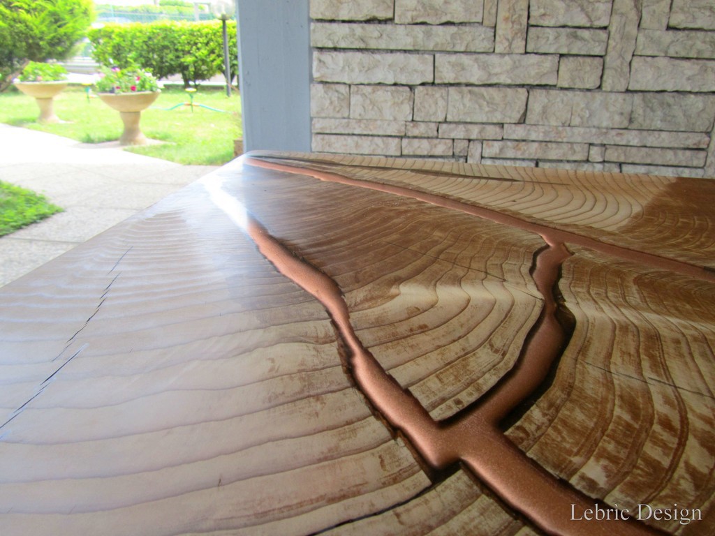 Tavolo in resina - Rame