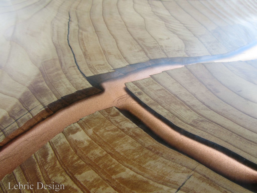 Tavolo in resina - Rame