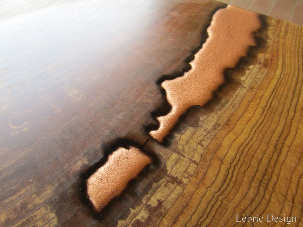 Tavolo in resina - Rame